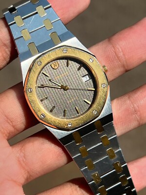 Vintage Nivada Grenchen “Royal Oak” N-92011 Two Tone Gold Plated