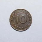 1949 G, 10 Pfennig Germany a High Value Coin-3