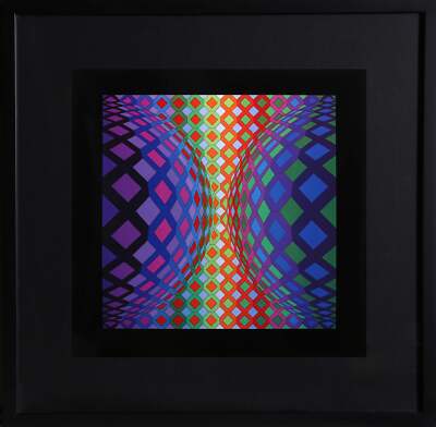 Victor Vasarely, Reech, Offset-Lithographie Auf Papier