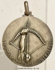 MILIZIA ARTIGLIERIA CONTROAEREI RARISSIMA MEDAGLIA IN ARGENTO MVSN - CC.NN.