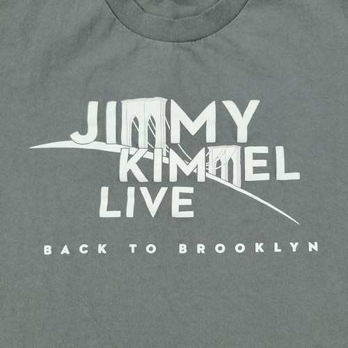 Jimmy Kimmel Live Shirt Men Large Gray Back To Brooklyn Graphic Tee Short Sleeve - Picture 2 of 11