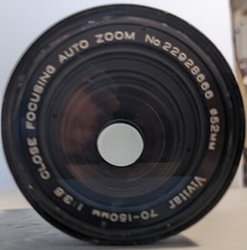 Vivitar Close Focusing Auto Zoom Lens 70-150mm 1:3.8 70-150mm