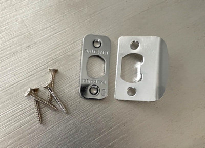 Baldwin Polished Nickel Strike & Face Latch Plate Set 2 1/4'' NEW