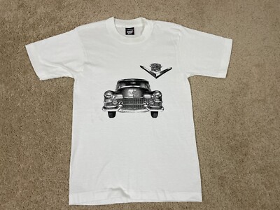 Vintage Screen Stars Best T-Shirt Mens Small Single Stitch USA Cadillac White