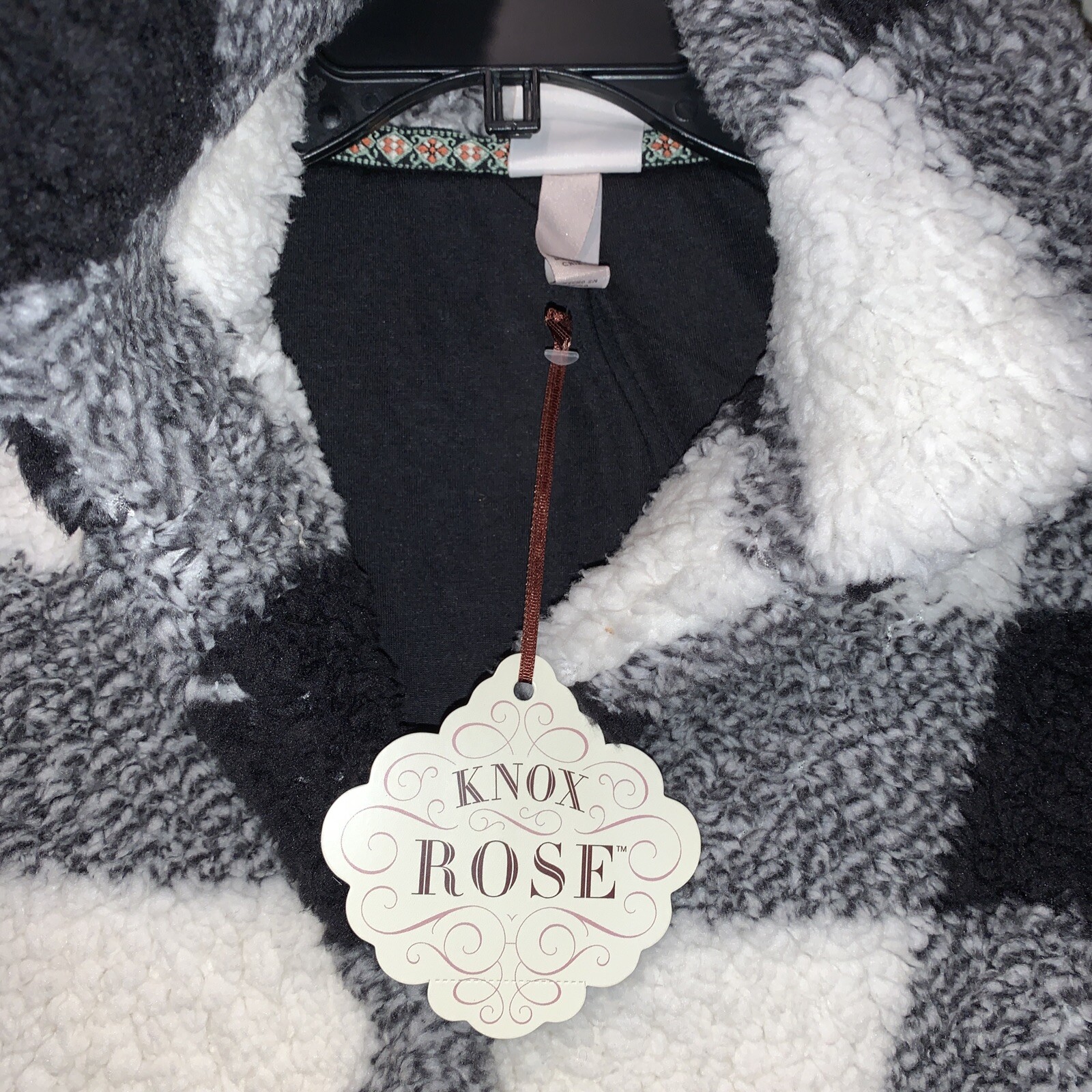 Check Jacket - Knox Rose Black/Ivory XS 