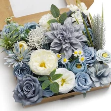Artificial flower combination Box Set artificial flower loose leaves and stem...