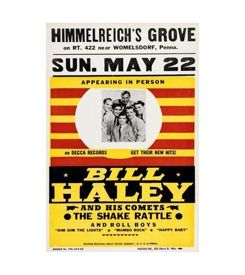1955 Bill Haley and His Comets 'Rock Around the Clock 4 ft. Tall Giant Poster