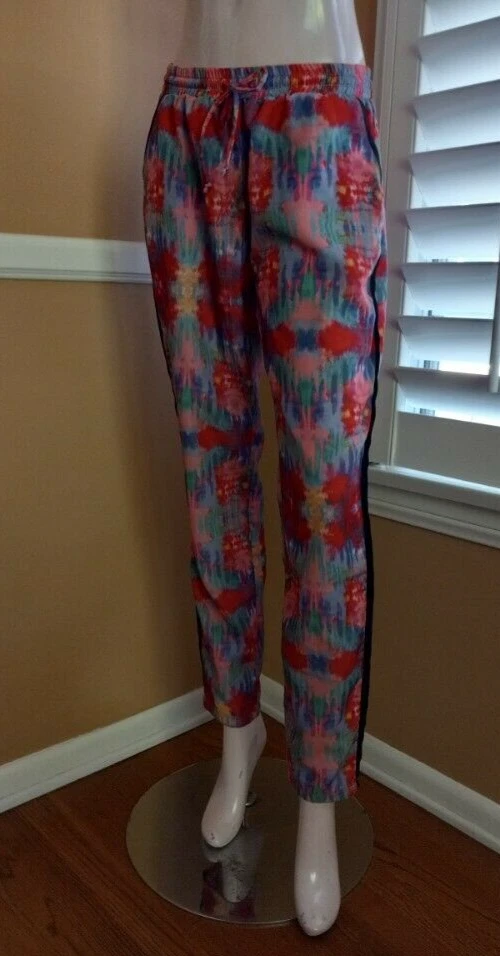 Nasty Gal Women's Multi-Color Tapered Side Stripe Joggers Pants - Size M
