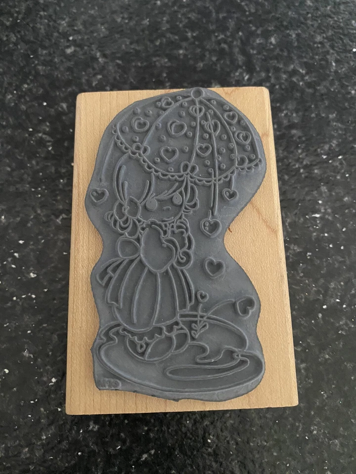 Precious Moments “Shower of Love” Rubber Stamp #UM006 Onesco Stampendous - Image 4 of 4