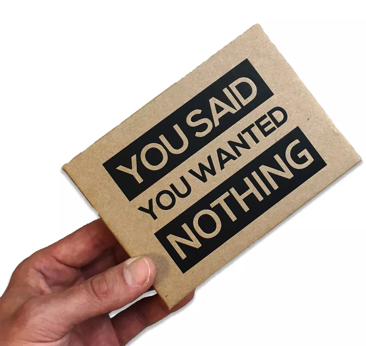 Deluxe Box of Nothing - Funny Gag Gifts for Men, Women, Teens