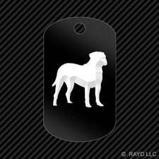 Bullmastiff Keychain GI dog tag engraved many colors dog canine pet