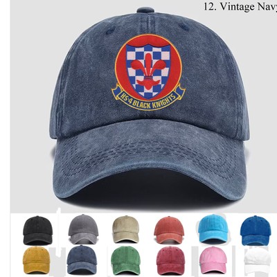 Custom Personalization Embroidered Hat HS-4 Black Knights, Veteran Cap,Gift Idea