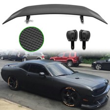 For Dodge Challenger Srt Rt 46 Racing Rear Trunk Spoiler Wing Lip Carbon Fiber