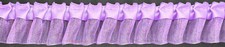 1 1/2" Lavend Pleated Organza  Satin Fabric Trim 10 Yards trimming Bridal Trim