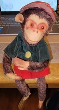 Herman Pecker Vintage Stuffed Monkey Plush with Tags