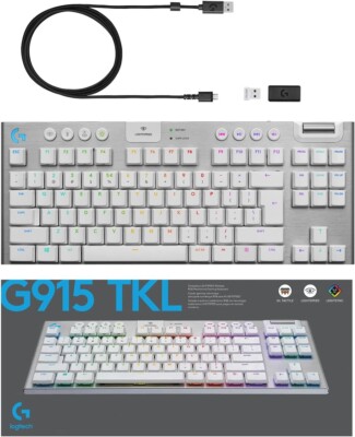 Logitech G915 LIGHTSPEED TKL Tenkeyless Kabellose Mechanische Gaming Tastatur