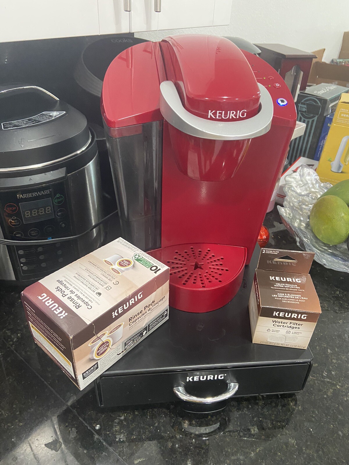 Keurig KClassic K50 Coffee Maker+Storage Drawer+ 8 Rinse Pods+1 Water Filter Ca 611247358337 eBay