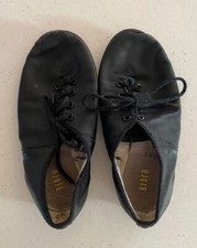 Bloch Girls Lace Up Ballet Dance Jazz Shoes Size 13 Leather Black