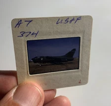 A7 USAF  armed US forces 35mm SLIDE military plane FIGHTER JET aircraft #826