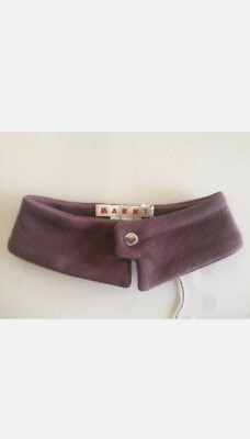 MARNI Junior Girls Beautiful Designer Burgundy Knit Collar BNWT 8
