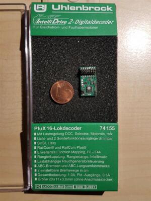 Uhlenbrock 74155 IntelliDrive 2 Lokdecoder PluX16 MOT DCC SUSI mfx (76150)