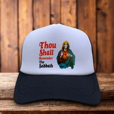 Black Sabbath Unisex Trucker Hat Black Snapback 60s Heavy Metal Baseball Cap
