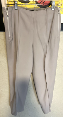 Giorgio Armani Made In Italy Gray Capri Pants W/Zippers on Sides