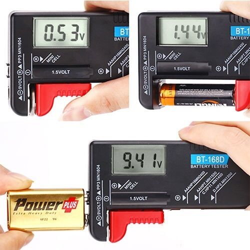 Universal Battery Voltage Tester Digital Display Checker AAA/AA/C/D/9V Mini Cell - Picture 1 of 5