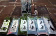 Fantasy Makers Gemstone Lashes Eyelashes Black Widow Ring Wet N Wild Lot Feather