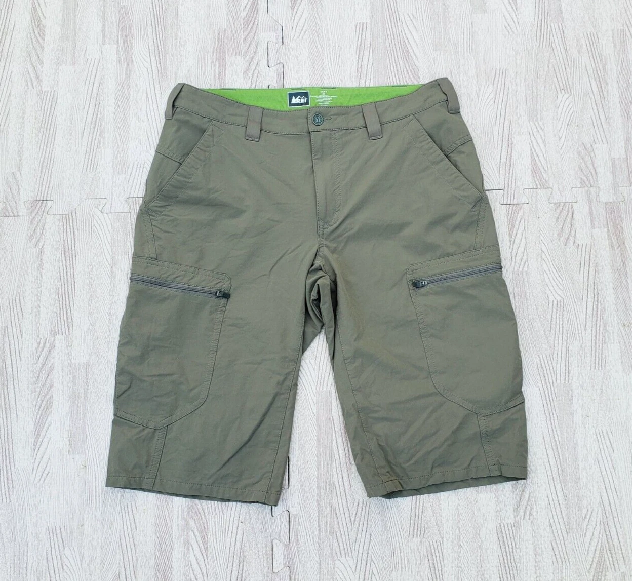 🔥 REI Brown Casual Hiking Walking Shorts || Men's Size 32 Waist