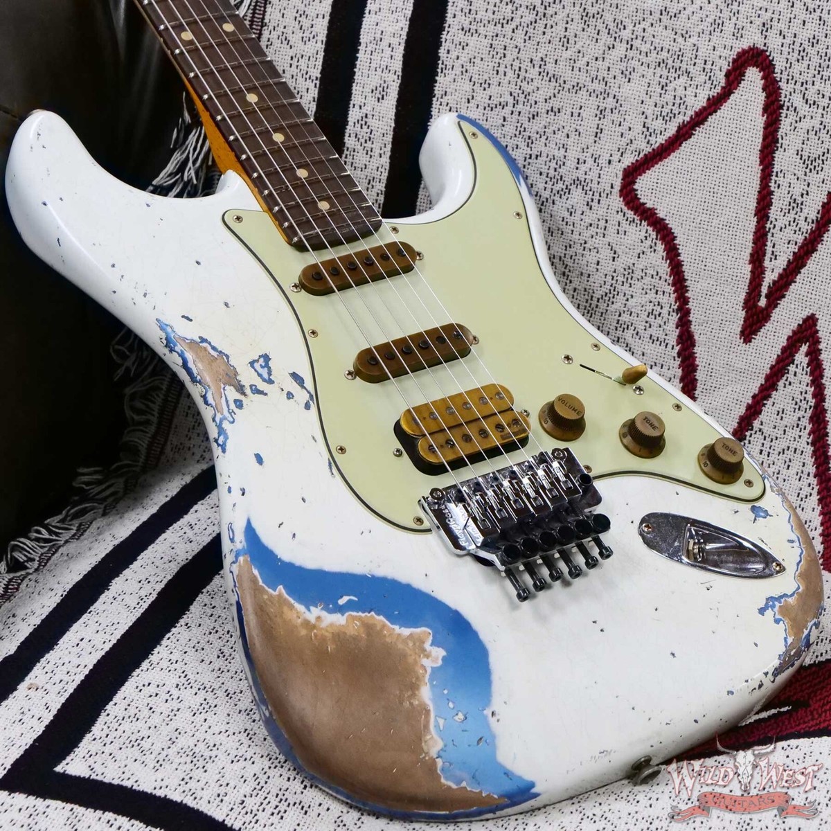 Fender Custom Shop White Lightning Stratocaster Floyd Rose Heavy