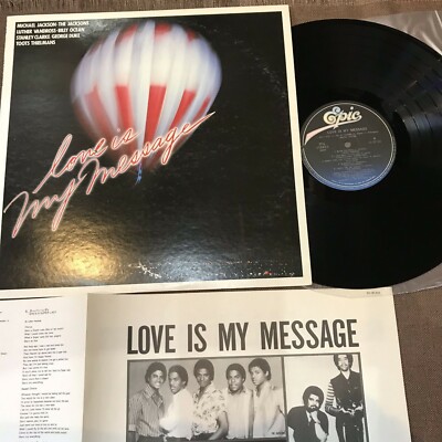 MICHAEL JACKSON Love Is My Message JAPAN LP RECORD 25.3P-342 w 