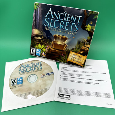 Ancient Secrets: Quest for the Golden Key (Windows/Mac, 2009) PC CD Soft Case