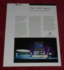 1993 Trimble TNL 2800 Aircraft Precision Landing Tracking System Specs Brochure