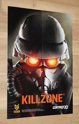 2003 Killzone very rare double sided Poster 39x58cm Playstation 2 PS2