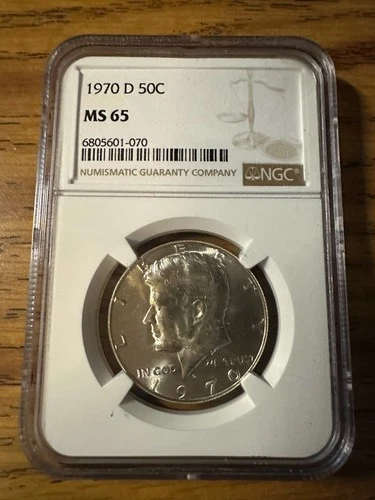 1970-D KENNEDY 50C HALF DOLLAR NGC MS65 #6805601