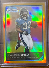 2006 Bowman Chrome Football MAURICE DREW Gold 18/50 Rookie Card #237 Jaguars. rookie card picture