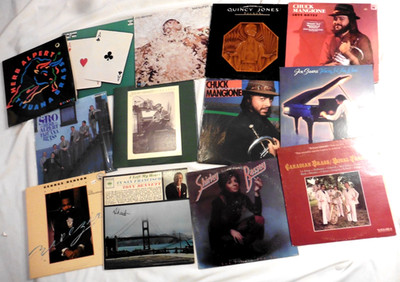 Jazz Pop Lot of 13: Mangione, H Albert, G Benson, Klugh/B. James++, Many Shrink