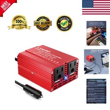 150W Car Power Inverter with 2 USB Ports - Safe  Efficient Charging Solution