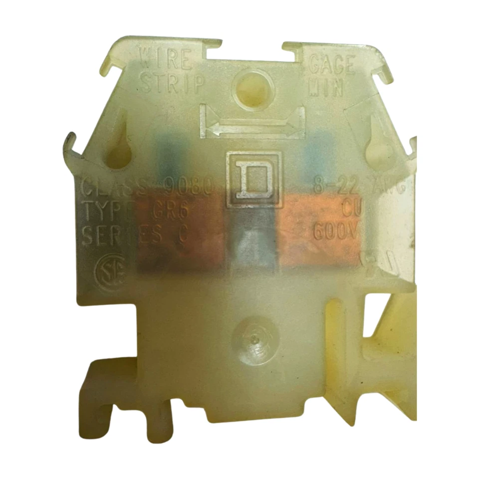 Square D 9080GR6 Terminal Block Series C, 600V, 8-22 AWG **Free Shipping** - Image 3 of 4