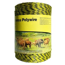 Upgraded Electric Fence Polywire 1312feet 400 Meters,1/8 Diameter Portable El...