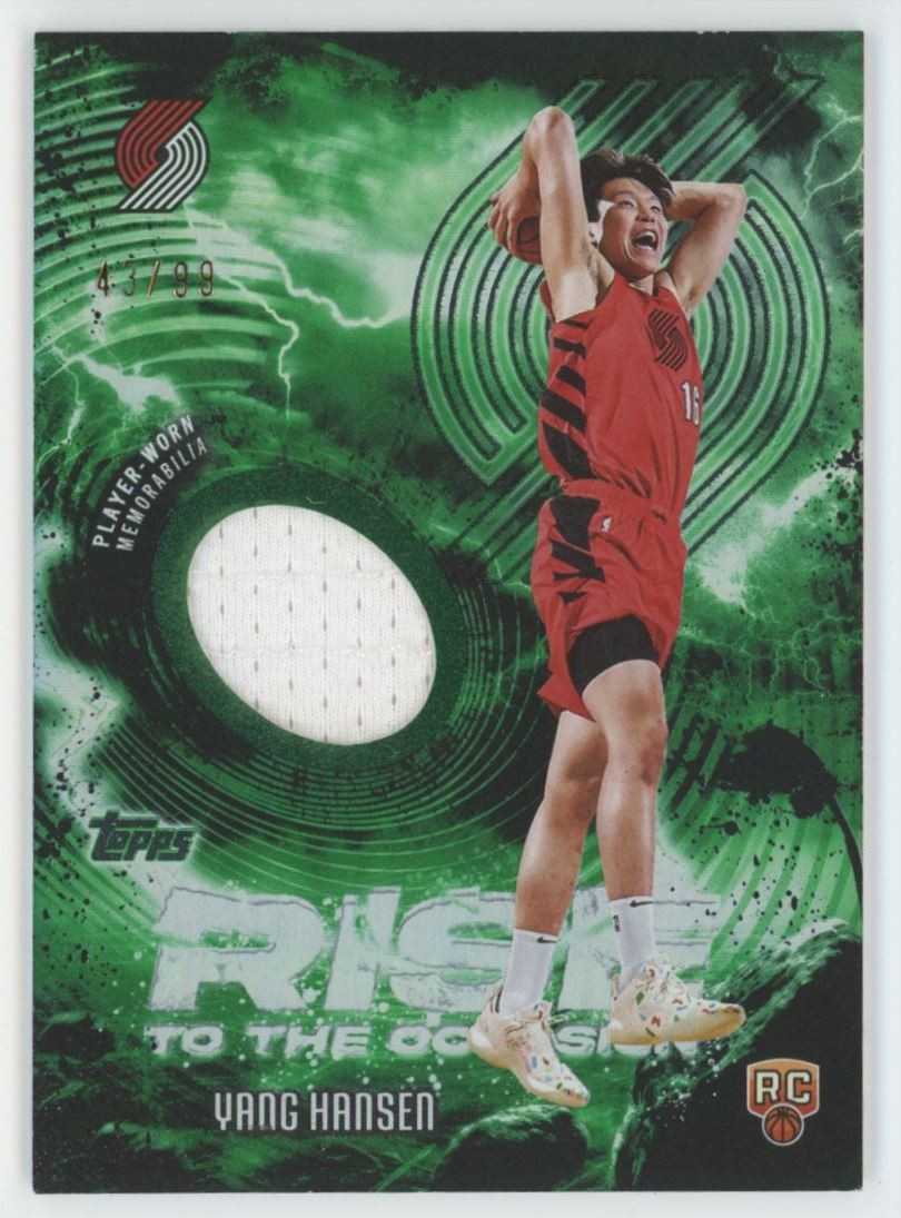 2025-26 Topps Rise to the Occasion GREEN Noa Essengue Rookie Patch /99 #RTO-NE