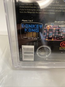 GLOSS NES-GP Donkey Kong 2nd Print feat. Jumpman Mario CGC 8.0 CiB NOT SEALED