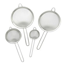 GR&Auml;WE K&uuml;chensieb Set 8/12/18/20 cm Passiersieb Edelstahl Nudelsieb Abtropfsieb