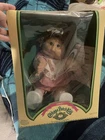 Cabbage Patch Kids New With Box Doll Brunette Bib Dress and Bloomers