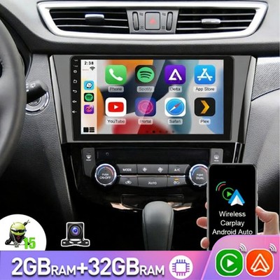 2+32G Für Nissan X-Trail 2013-2017 Android 15 Autoradio Carplay GPS NAVI RDS KAM