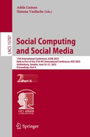 Social Computing And Social Media Adela Coman (U. A.) Taschenbuch Xxv Englisch