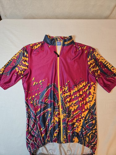 Maillot Cycliste Pulco Citron UCG Brodé Acrylique 70'S cycling jersey