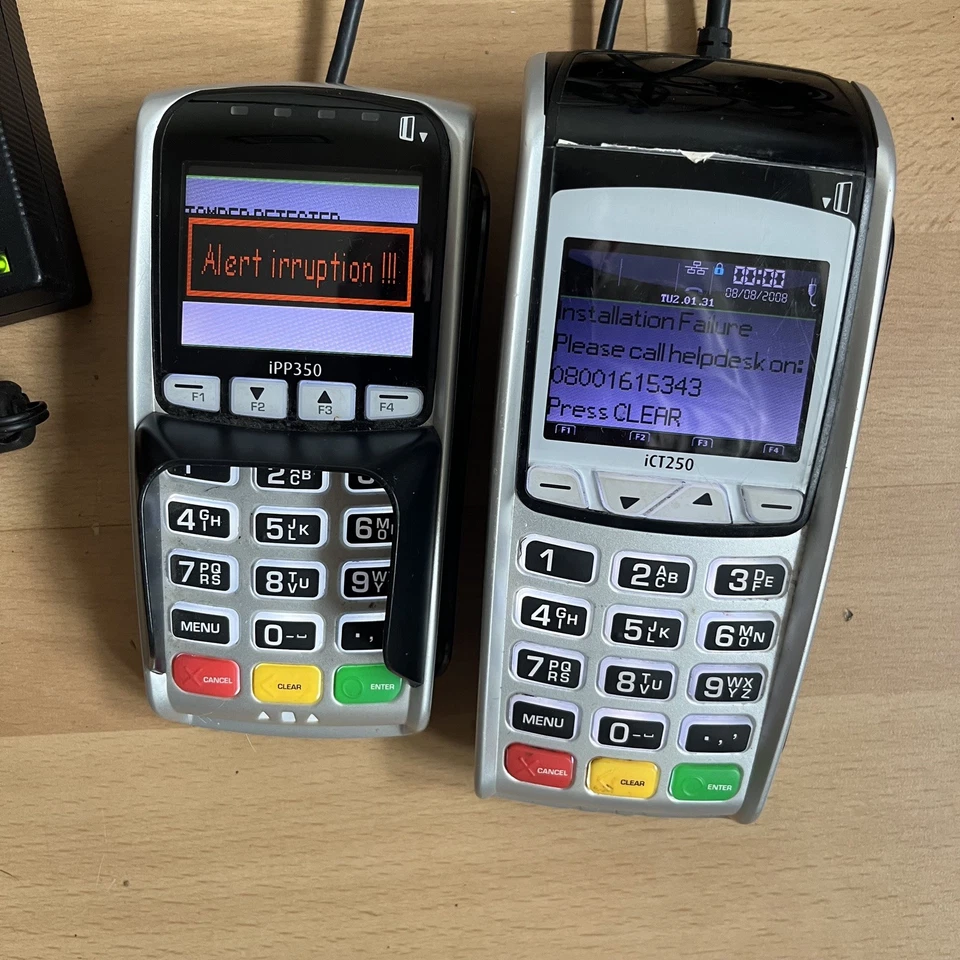 ingenico iCT250 + iPP350 Countertop Credit Card Terminal w/ cables power supply - Image 4 of 4