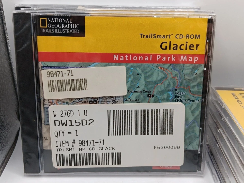 Lote de 9 CD-ROM National Geographic Trailsmart Topo Parques Nacionais, Canyon, Mais - Imagem 4 de 4